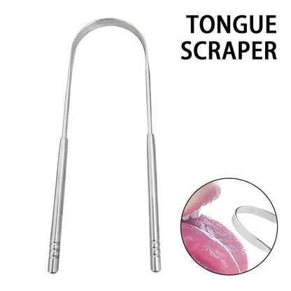 Tongue Scraper Cleaner Fresh Breath Cleaning Coated Tongue Tools Care Toothbrush Stainless Quality Hygiene High Quality