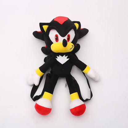 Sonic The Hedgehog Cute Plushes Backpacks Cartoon Fashion 3D Mini Women's Backpack Large Capacity Children's Kawaii Schoolbag