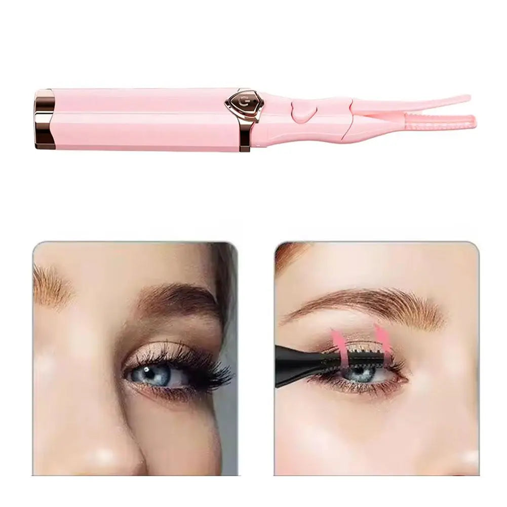 Electric Heated Eyelash Curler Natural Lasting Quick Curling Heated Electric Eyelash Clips Professional Lash Temperature He L7X4