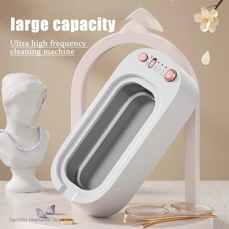 Xiaomi MIJIA Clean Ultrasonic Cleaner 550ml Portable Household Cleaning Machine Jewelry Cleaner Machine Ring Glasse Makeup Brush