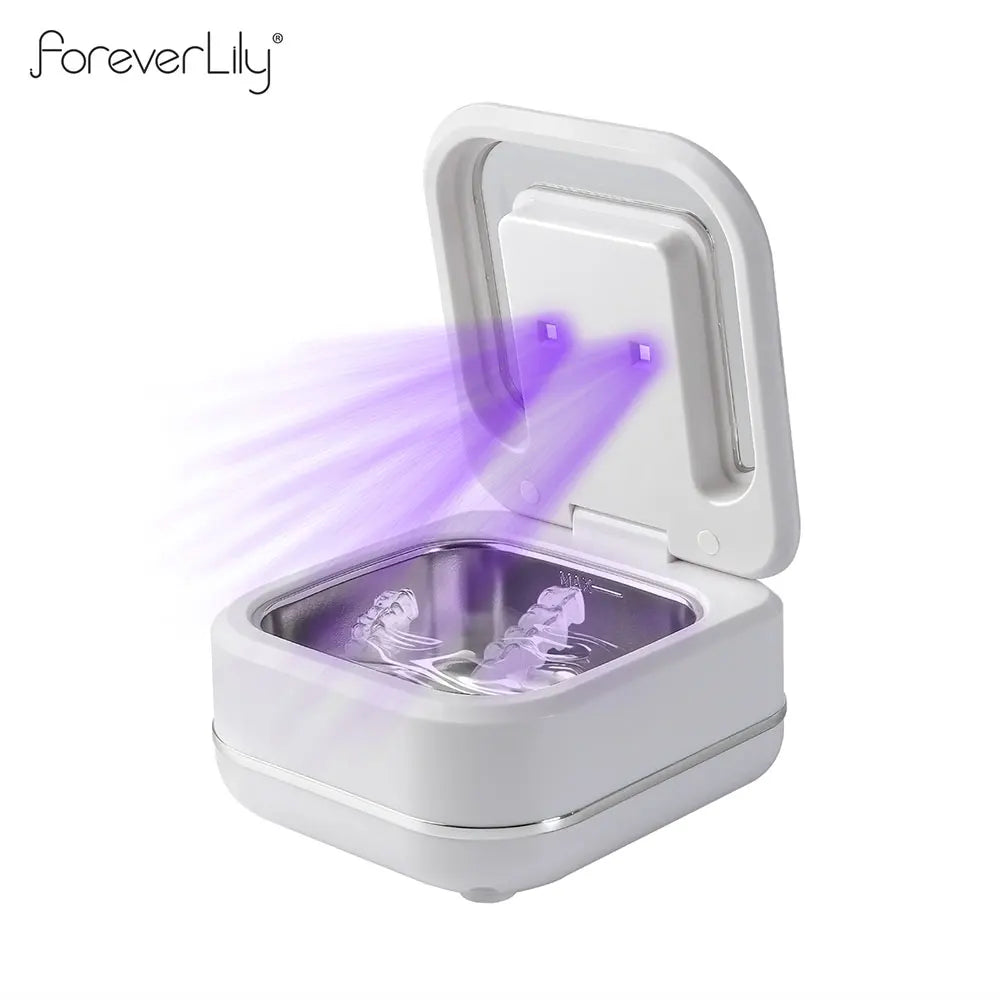 Portable Ultrasonic Cleaner UV Sterilization Ultrasonic Cleaning Machine Ultrasound Washing Bath For Glasses Jewelry Dentures