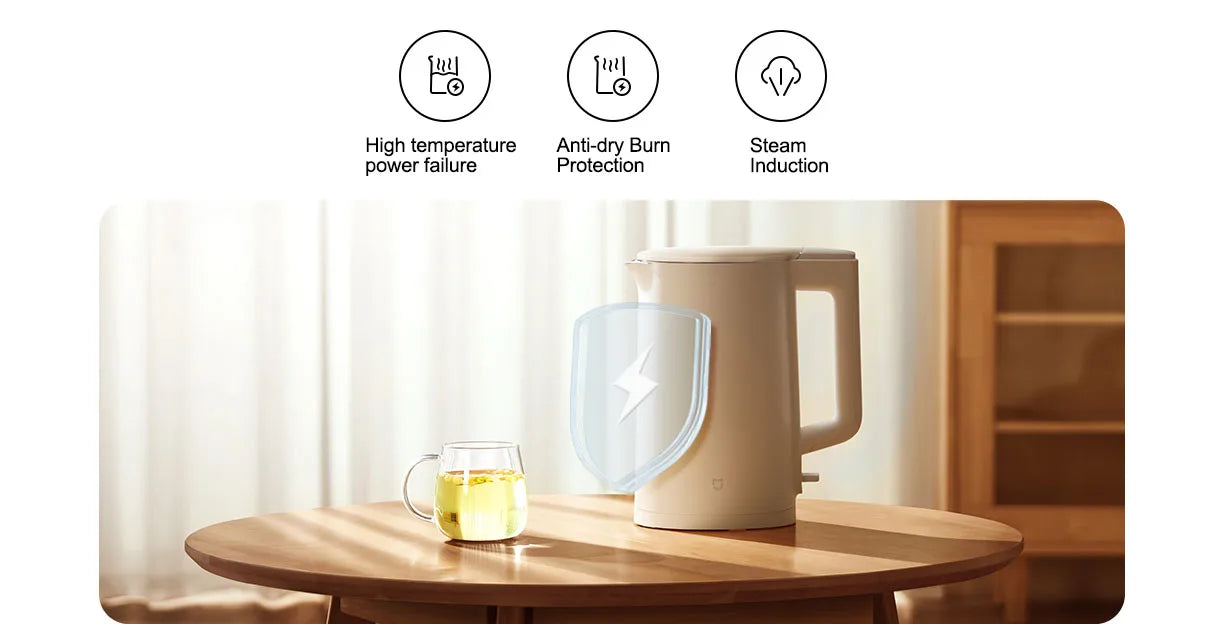 XIAOMI MIJIA Electric Kettle C1 Fast Hot boiling Stainless 1500W Water Kettle Teapot 1.5L Smart Electric Kettles For Home 220V