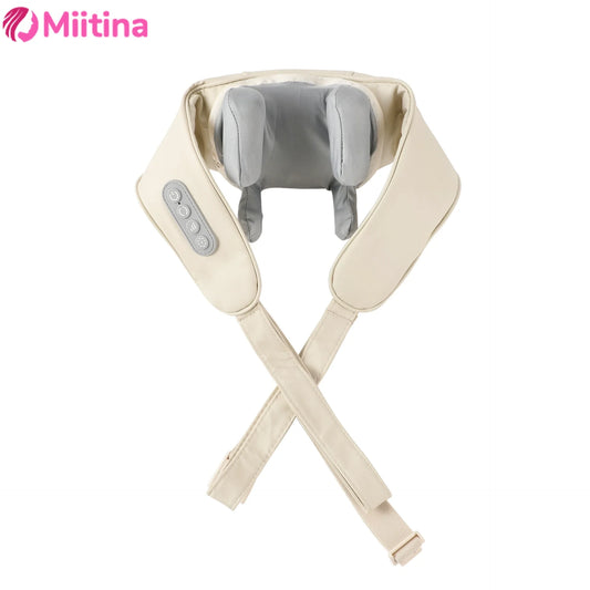 Trapezius Cervical Massager for Unblocking Shoulders Neck and Neck Massager Kneading Hot Compress Multifunctional Massage Shawl