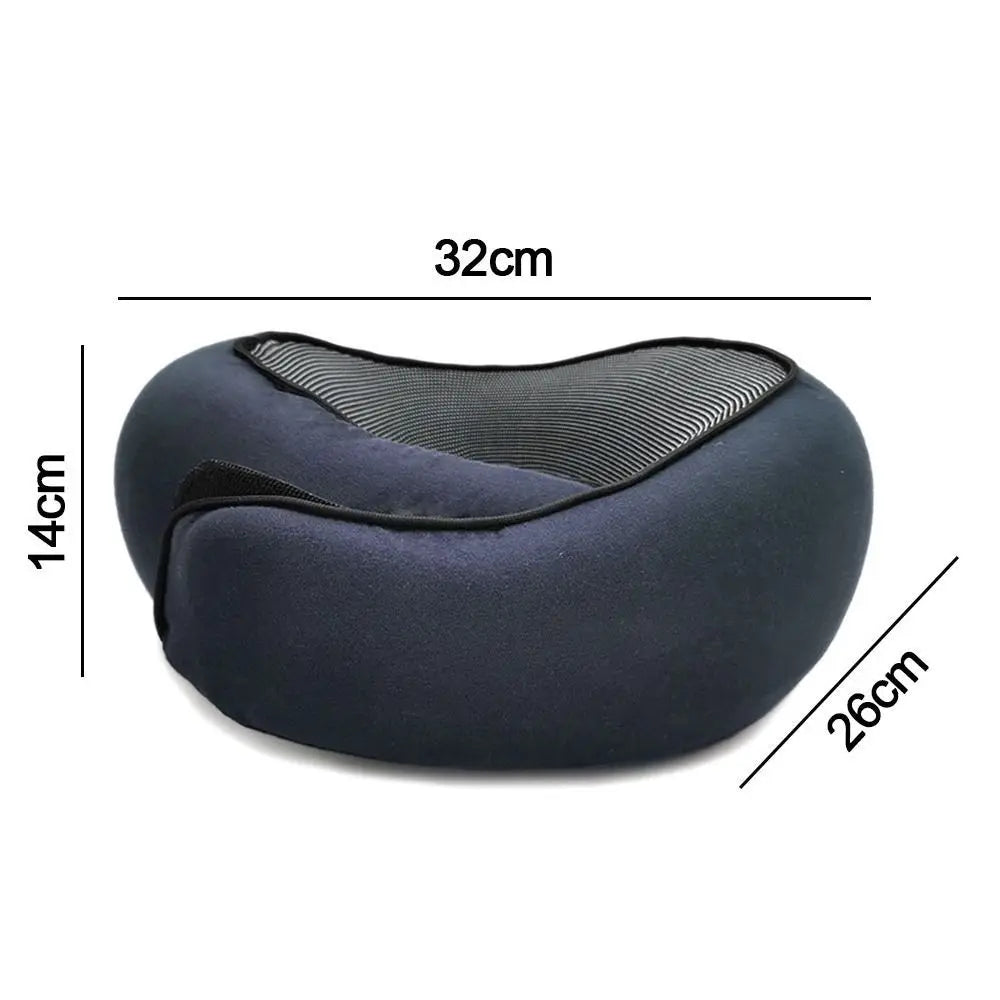 Travel Neck Pillow Memory Foam U-shaped Pillow Portable Adjustable Soft Neck Support Noon Break Sleep Pillows