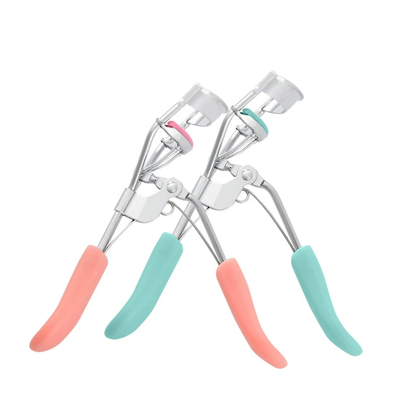 Pro Eyelash Curlers Make up Eye Curling Beauth Tool Cosmetic Clip with Comfort Grip (Pink, Blue) Creates Eye-Opening & Lifted La