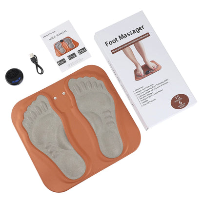 Smart EMS Foot Massager Pad Electric Shaking Hammering Body Muscle Relaxing Massage Machine Remove Edema Leg Shaping