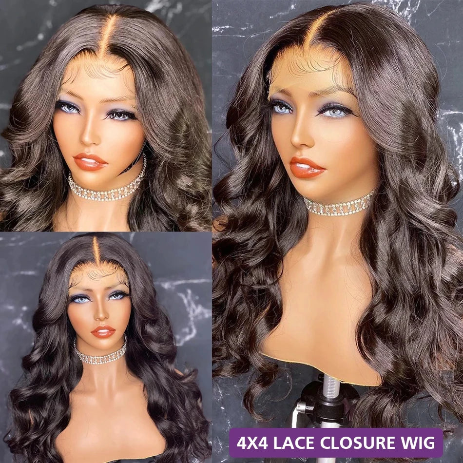 13x4 HD Lace Frontal Body Wave Wigs Human Hair 360 Lace Wig Pre Plucked for Women 13x6 Brazilian Lace Front Wig With Baby Hair