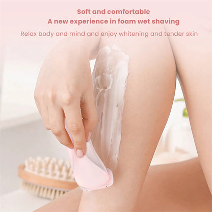 2-In-1 Electric Shaver Female Trimmer Replaceable Cutter Head Ip7 Waterproof Wet And Dry For Legs Underarms Face