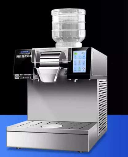 250kg/24H Commercial Korea Bingsu Machine Air Cooling Touch Screen Control Snow Ice Maker Shaver Machine Snowflake Ice Machine