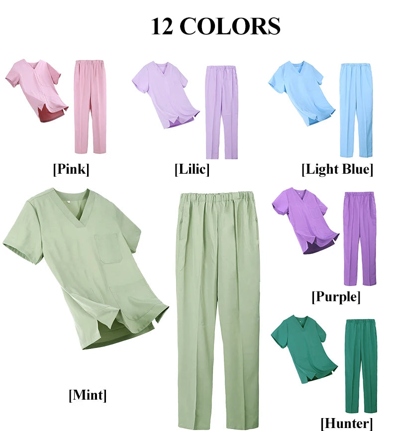 UltraAir™ Quick-Dry Scrubs Medical Uniform Stretch Nurse Doctor Workwear Top and Pant Hospital Dental Clinic Outfits S11-01