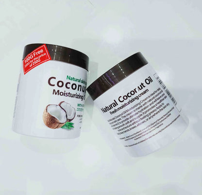 300g/10.58fl.oz Natural Coconut Oil Organic Premium Cold Pressed Repair Dry Skin Hair Care Body Massage Moisturizing Cream