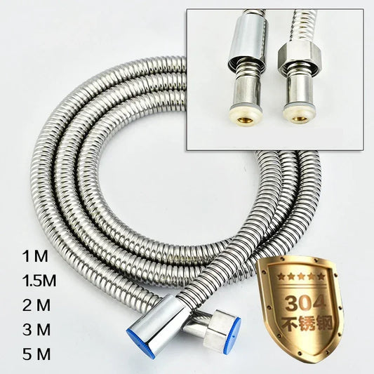 5m 304 Stainless Steel Shower Hose High Quality Faucet Hose Flexible Shower Hose Thick Silicone Bathroom 3 Meter Shower