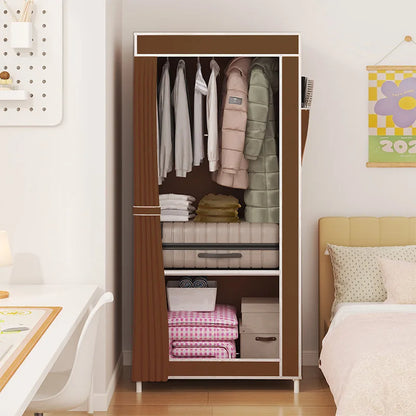 Simple Wardrobe Bedroom Household Simple Assembly Cloth Wardrobe Rental Housing Storage Wardrobe Storage Simple Storage Cabinet