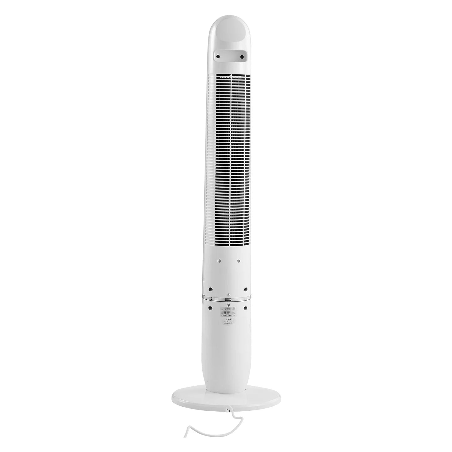 50W Touch Screen Oscillating Tower Fan, 3 Wind Speed, 12H Timer, White