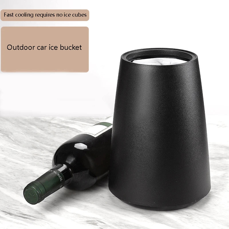 Wine Ice Bucket Tool For Quick Cooling Champagne Wine Ice Bucket Thermal Insulation Ice Wine Jug Icebreaker Plastic Ice Bucket