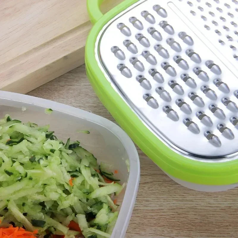 Plastic Manual Vegetable Chopper Slicer Cheese Carrot Shredder 3-in-1 Potato Grater French Fry Cutter Kitchen Fruit Accessories