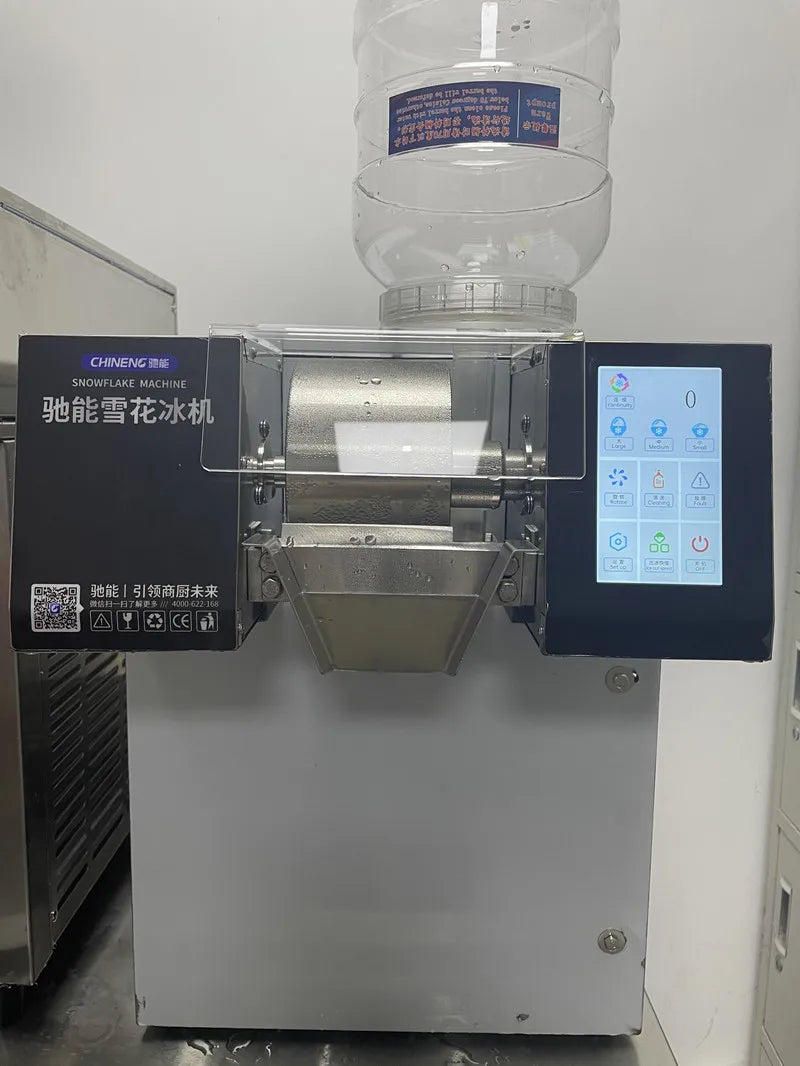 250kg/24H Commercial Korea Bingsu Machine Air Cooling Touch Screen Control Snow Ice Maker Shaver Machine Snowflake Ice Machine