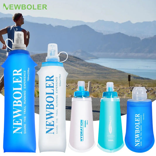 150/250/300/500/750ml Outdoor Collapsible Silicone Bite Size Water Bottle Running Camping Hiking Travel Convenient Water Bottle