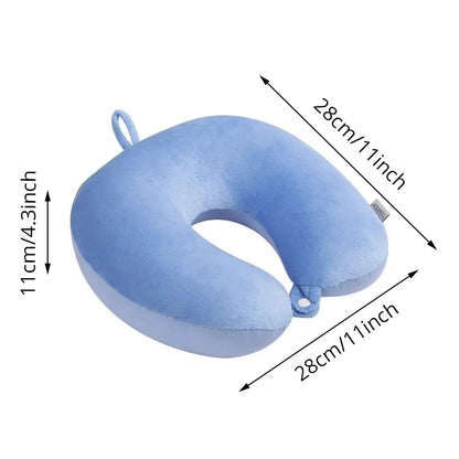 Random Color 1PC Soft Travel Pillow with Foam Particles for Comfort on Airplanes Cars and Home Office Use Stuffed Toy