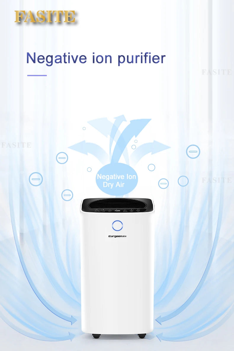 12L/D Dehumidifier Humedad Absorbedor Air Purifier Bedroom Small Mute Negative Ion Energy Saving