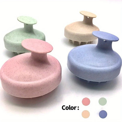 1pc Silicone Shampoo Brush Body Massage Brush Bath Shower Brush Salon Hairdressing Tool Scalp Massage Comb Hair Washing Comb