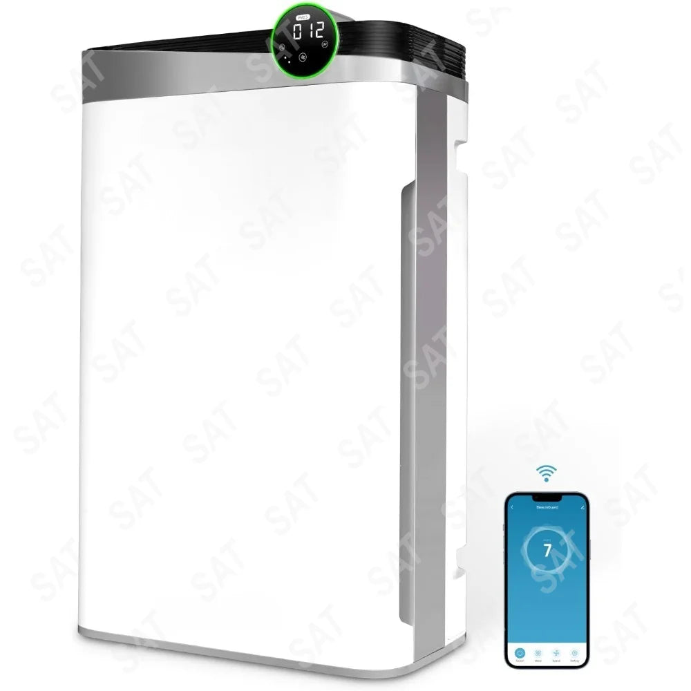 Smart Air Purifier, Built-in Humidifier, Industrial Grade Air Cleaner, Up To 2500, PM2.5, Allergens & Pet Dander, Air Cleaner