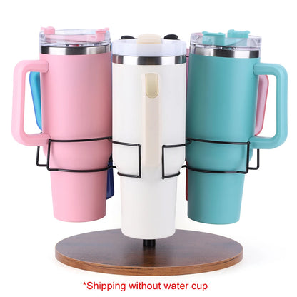 6 Slots Water Bottle Organizer Cup Storage Holder Rotating Bottle Organizer for Stanley 40oz Cup Accessories