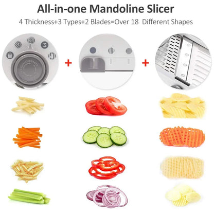 Professional Mandoline Vegetable Slicer 304 Stainless Steel Vegetable Cutter Onion Potato Cabbage Shredder Kitchen Accessories