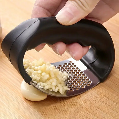 1pc Garlic Crusher Manual Ring And Fruit Gadgets Masher Stainless Steel Garlic Press Chopping Accessories