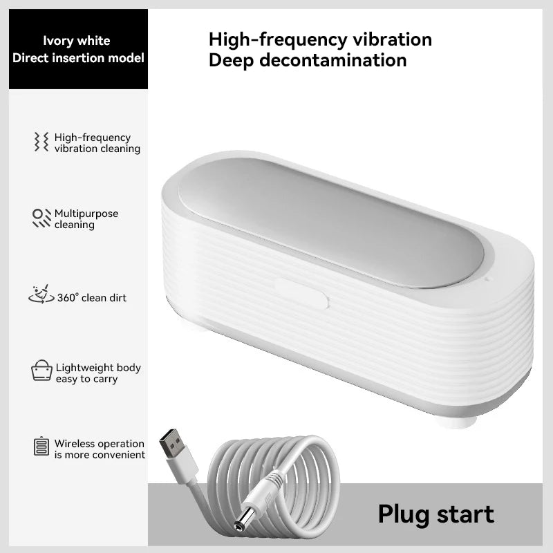 Xiaomi Multi Functional Cleaning Machine High Frequency Vibration Jewelry Glasses Cleaner Portable Mini Electric Cleaning Box