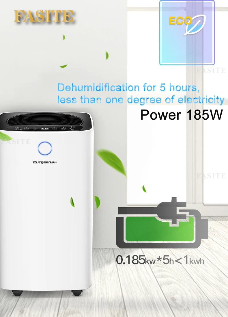 12L/D Dehumidifier Humedad Absorbedor Air Purifier Bedroom Small Mute Negative Ion Energy Saving