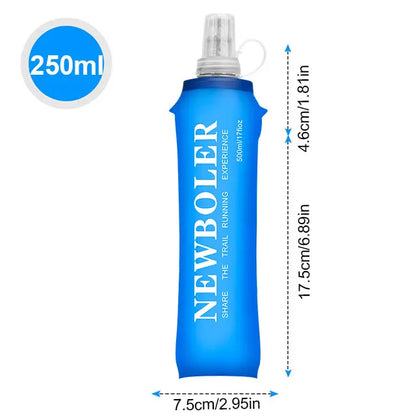 150/250/300/500/750ml Outdoor Collapsible Silicone Bite Size Water Bottle Running Camping Hiking Travel Convenient Water Bottle