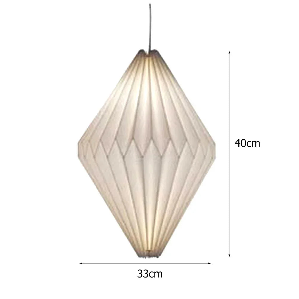 Nordic Creative Paper Origami Lantern Shade Foldable Pendant Light Art Decor