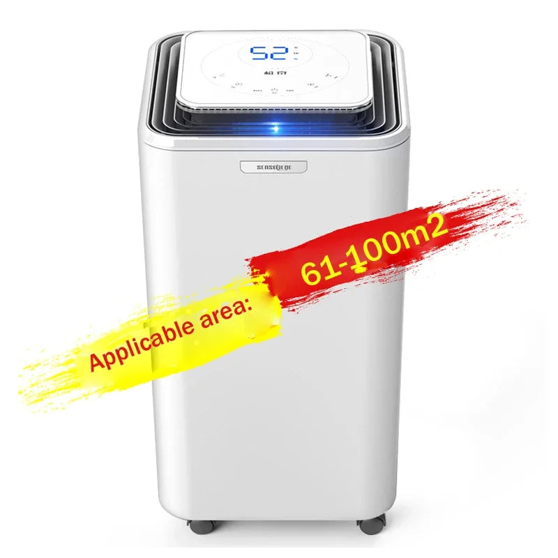 New 23L / day efficient dehumidifier Home bedroom clothes dryer Low noise dehumidifier Commercial High power absorption dryer