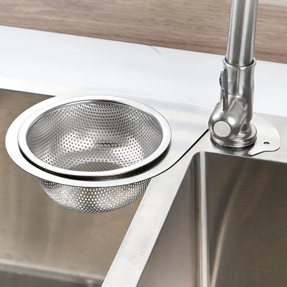 1/2Pcs Stainless Steel Swan Sink Strainer Basket Removable Storage Drainage Basket Goosehead Hanging Wet Dry Drainage Racks