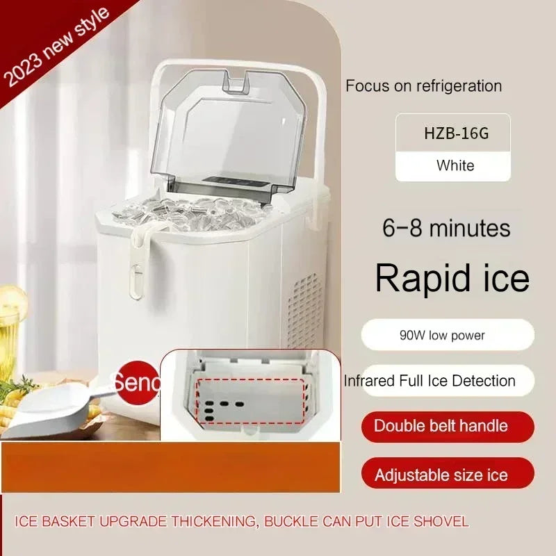 15KG Ice Machine Portable Electric Ice Maker Machine Mini Countertop Ice Cube Maker Appliance Home Commercial Ball Maker