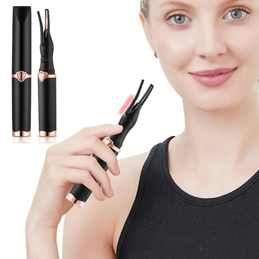 1 Set Electric Eyelash Curler Endurance Fixed Hot Digital Display Double-sided Eyelash Curling Eyelash Curler Makeup