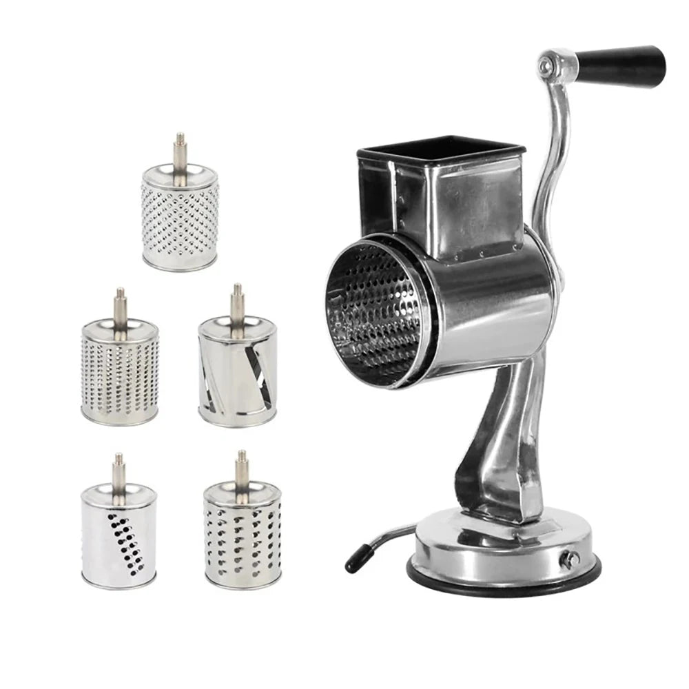 Rotary Cheese Grater Food Mills Grinder Vegetable Chopper Drum Blade Grinding Tool Set Kitchen Accessories