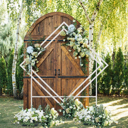 Wedding Arch Background Stand, Solid Metal Backdrop, Party Floral Arrangement, Large Sturdy, 2m