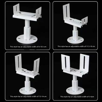 2Pcs Radiator Bracket Aluminum Floor Bracket Adjustable Radiator Feet Bracket 8-13cm High Household Radiator Fixed Bracket