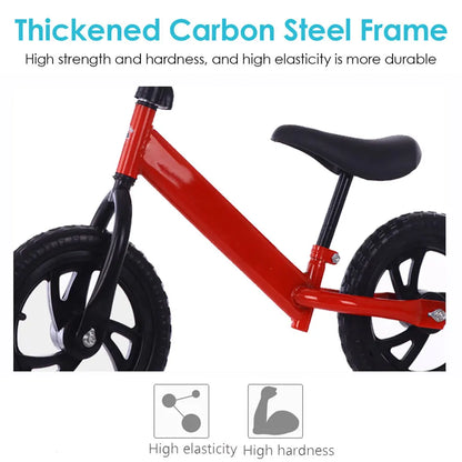 12" Wheel Outdoor Kids Balance Bike Toys Without Foot Pedal Baby Sports Training Walker Bicycle Foam Wheel Best Gift