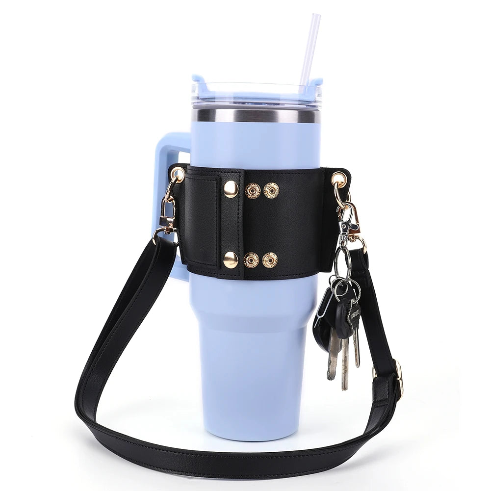 Water Bottle Carrier Water Bottle Holder Travel Essential Water Bottle Bag Carrier Cup Accessory for Stanley 30oz & 40oz Tumbler