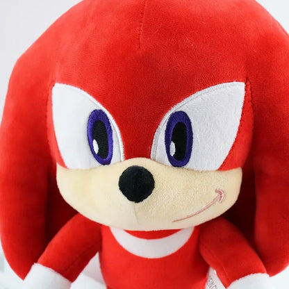 New 30CM Super Sonic Plush Toys The Hedgehog Amy Rose Knuckles Tails Cute Cartoon Soft Stuffed Doll Birthday Gifts for Children