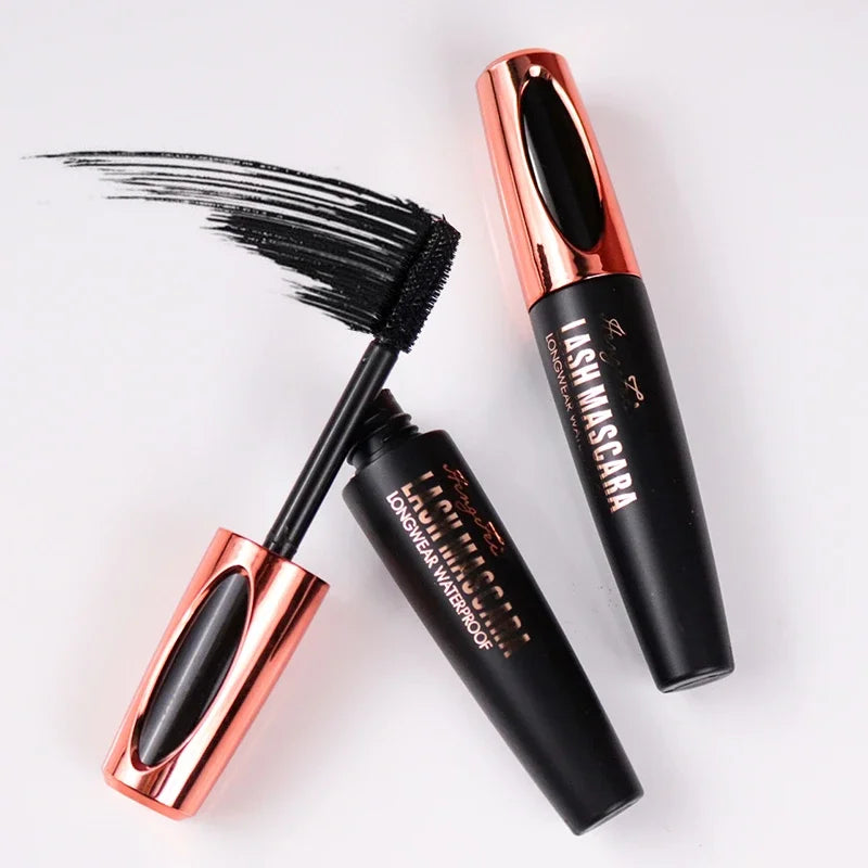 1 Piece 4D Silk Fiber Lash Curling Mascara Waterproof Mascara for Eyelash Extension Black Thick Eye Lashes Makeup Cosmetic