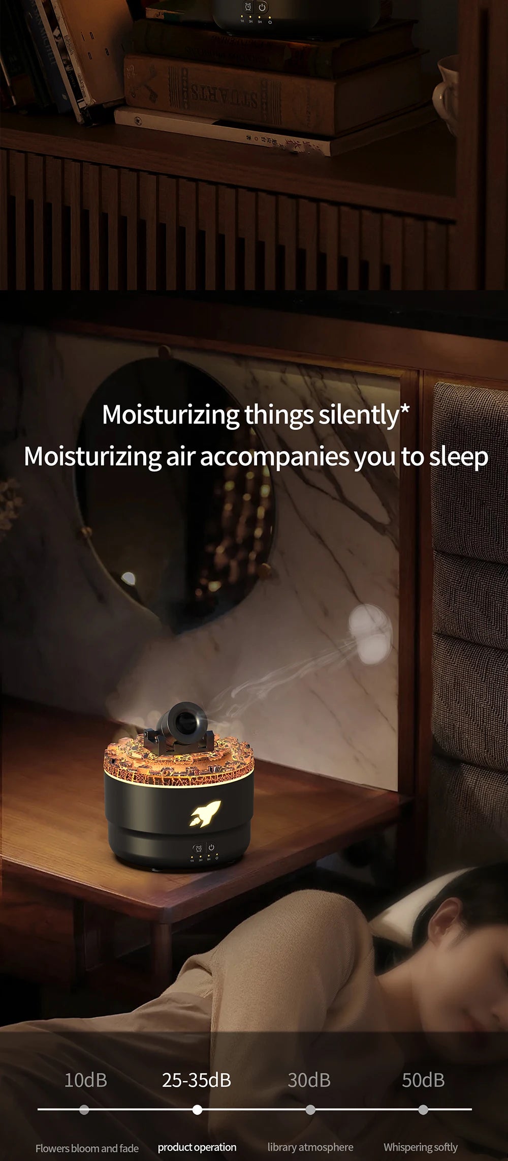 2024 New Creative Home Lava Crack Aromatherapy Machine Humidifier Hotel Essential Oil Diffuser Aromatherapy Machine