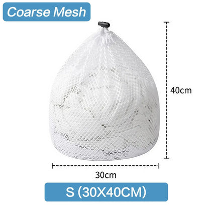 1PC Mesh Laundry Bag - Machine Washable Drawstring Design Travel Wash Bag for Blouses, Hosiery, Stockings, and Underwear