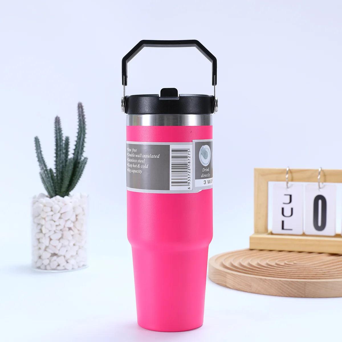 304 Stainless Steel 30oz Large Capacity Portable Car Cup Vacuum Portable Insulated Cup For Insulated Outdoor Car Ice Cream Cups