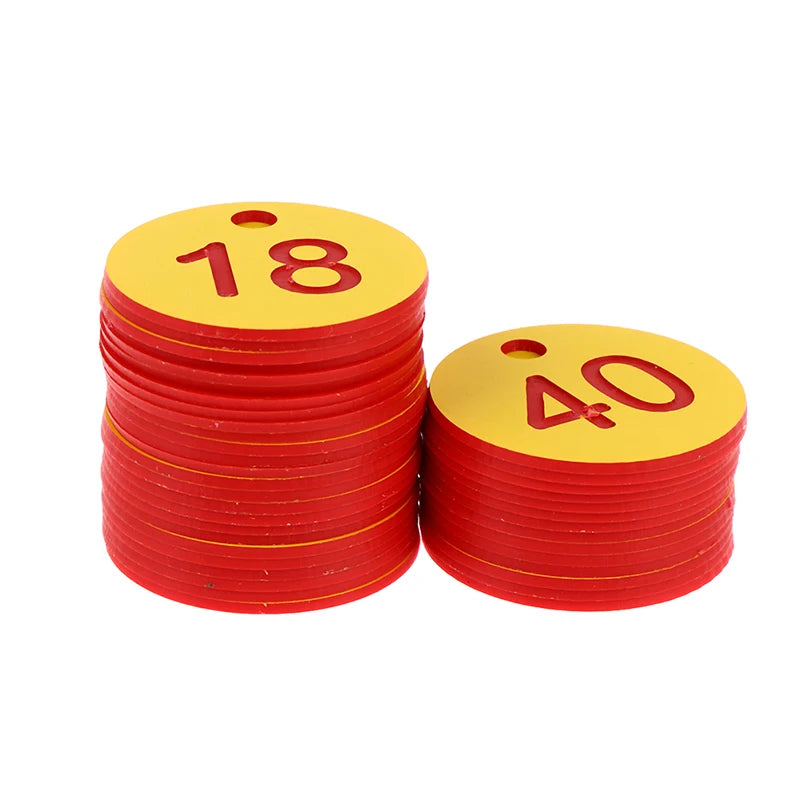 20/50pcs 1-20 1-50 50-100 Farm Number Tags Mating Box Beekeeping Husbandry Hanging Numbered Tag