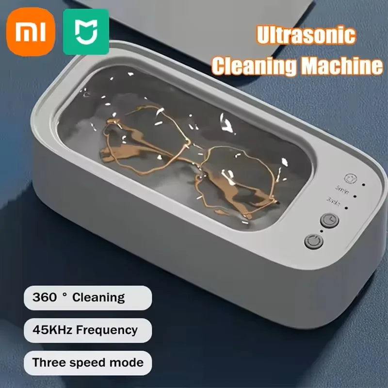 XIAOMI MIJIA Ultrasonic Cleaner 45000Hz USB Rechargeable Portable High-Frequency Vibration Glasses Jewelry Cleaning Machines