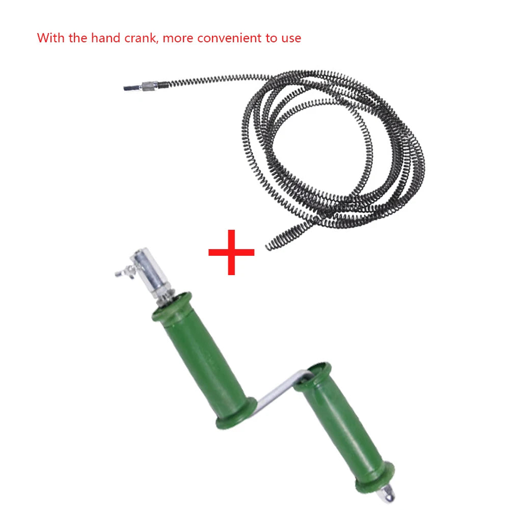 1/2/3/4/5/8/10 Meter Drain Cleaner 10mm Dia Pipe Unclog Spring Anti-Rust Sewer Sink Basin Pipeline Clogged Remover Cleaning Tool